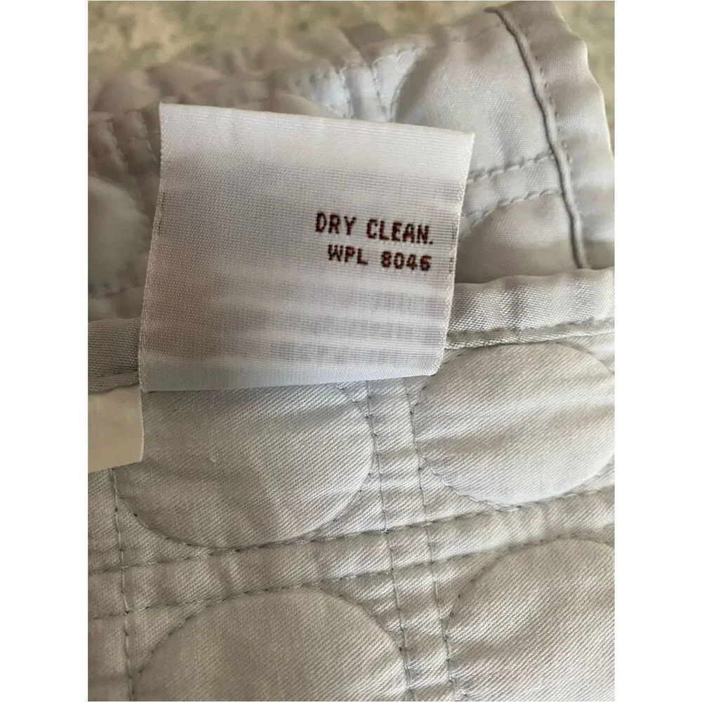 Hudson Park Collection Quilted Bed Coverlet in Silver Gray